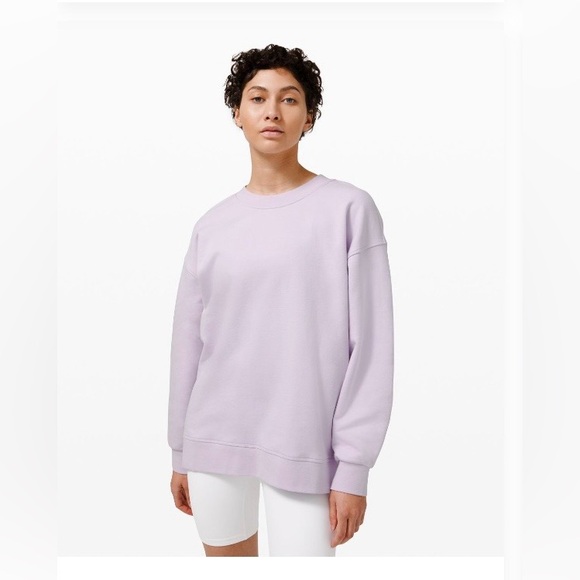 lululemon athletica Tops - Lululemon Perfectly Oversized Crew Sweatshirt - Lavender Dew - 16
